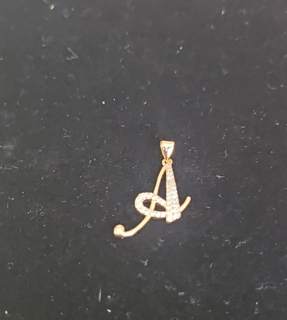 Gold Plated Initial Pendant